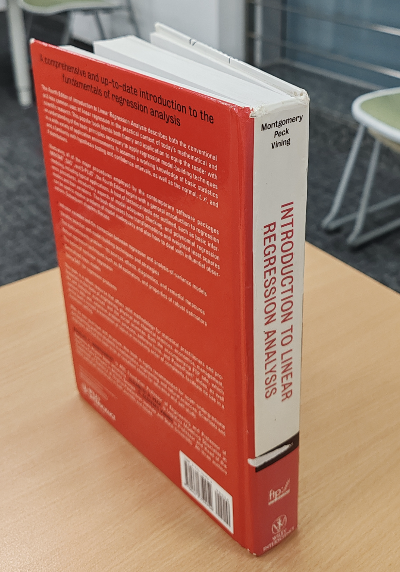 Introduction to Linear Regression Analysis book