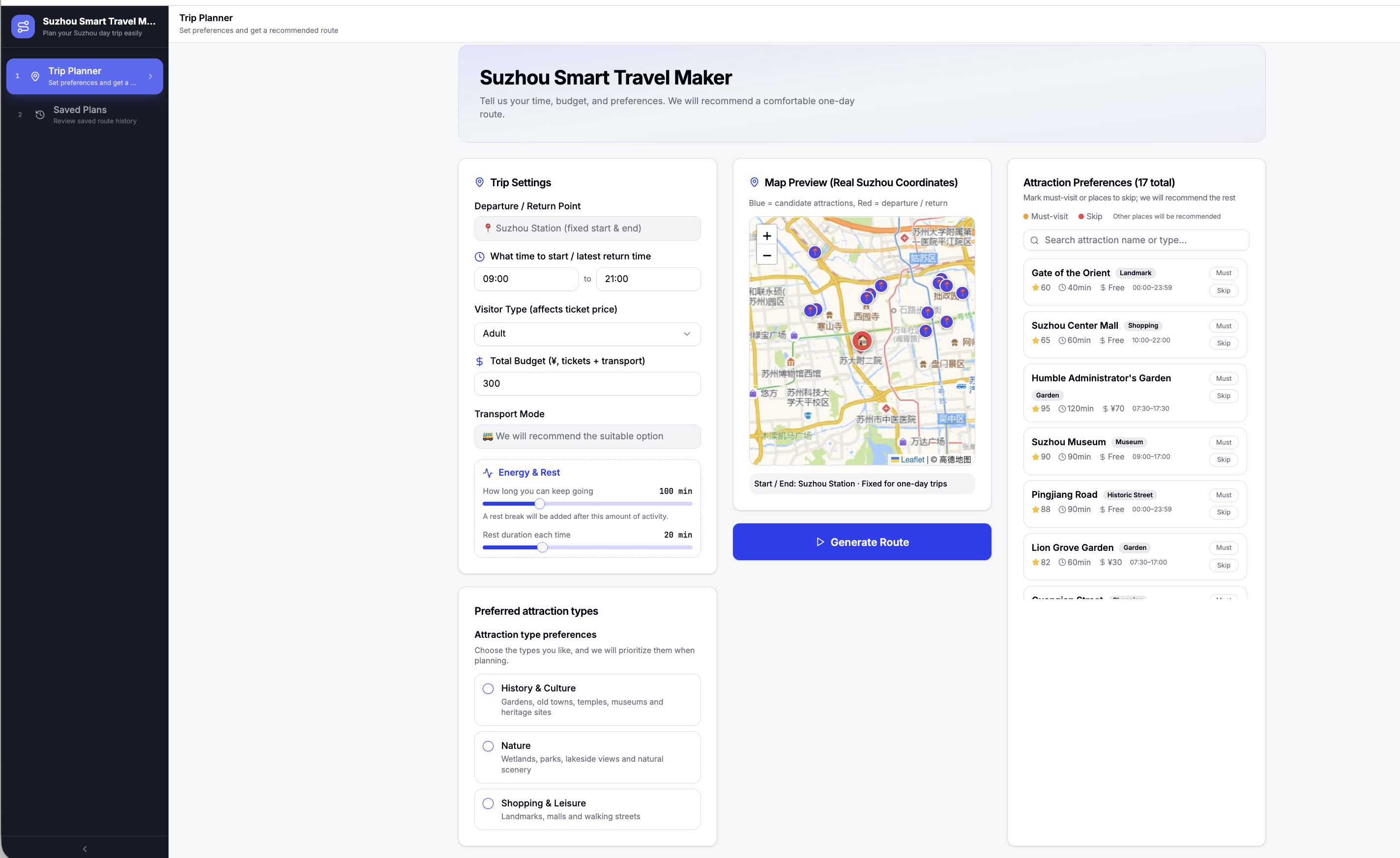 travel app planner